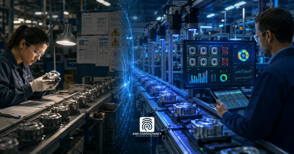 AI kontrola kvality vo výrobe: kedy sa oplatí nahradiť manuálnu vizuálnu kontrolu | ANS Consultancy AI kontrola kvality vo výrobe: kedy sa oplatí nahradiť manuálnu vizuálnu kontrolu | ANS Consultancy